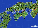 四国地方のアメダス実況(日照時間)(2024年02月14日)
