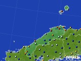 2024年02月14日の島根県のアメダス(日照時間)