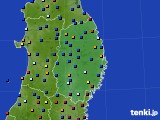 2024年02月14日の岩手県のアメダス(日照時間)