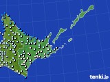 2024年02月14日の道東のアメダス(気温)