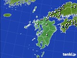 九州地方のアメダス実況(降水量)(2024年02月15日)