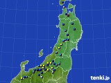 東北地方のアメダス実況(積雪深)(2024年02月15日)