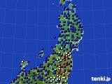 東北地方のアメダス実況(日照時間)(2024年02月15日)