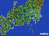 関東・甲信地方のアメダス実況(日照時間)(2024年02月15日)