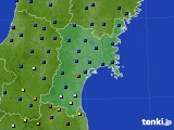 宮城県のアメダス実況(日照時間)(2024年02月15日)