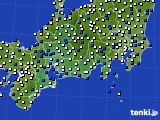 東海地方のアメダス実況(風向・風速)(2024年02月16日)