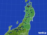 東北地方のアメダス実況(積雪深)(2024年02月18日)