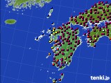 2024年02月18日の九州地方のアメダス(日照時間)