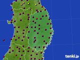 2024年02月18日の岩手県のアメダス(日照時間)