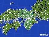 近畿地方のアメダス実況(風向・風速)(2024年02月18日)