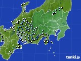 関東・甲信地方のアメダス実況(降水量)(2024年02月19日)