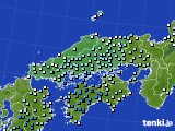 中国地方のアメダス実況(降水量)(2024年02月19日)