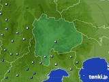 山梨県のアメダス実況(降水量)(2024年02月19日)