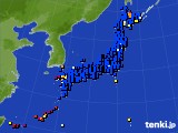 2024年02月19日のアメダス(日照時間)