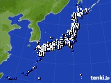 アメダス実況(風向・風速)(2024年02月19日)