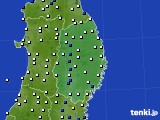 岩手県のアメダス実況(風向・風速)(2024年02月19日)