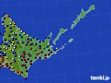 2024年02月20日の道東のアメダス(日照時間)