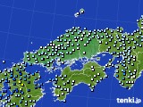 中国地方のアメダス実況(降水量)(2024年02月21日)