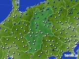 長野県のアメダス実況(気温)(2024年02月21日)