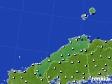 島根県のアメダス実況(風向・風速)(2024年02月21日)