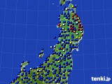 東北地方のアメダス実況(日照時間)(2024年02月22日)