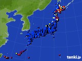 アメダス実況(日照時間)(2024年02月22日)