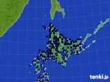 北海道地方のアメダス実況(気温)(2024年02月22日)