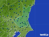 茨城県のアメダス実況(気温)(2024年02月22日)