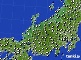 北陸地方のアメダス実況(風向・風速)(2024年02月22日)