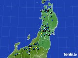 東北地方のアメダス実況(積雪深)(2024年02月24日)