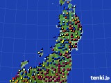 東北地方のアメダス実況(日照時間)(2024年02月24日)
