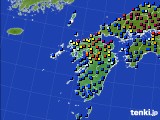 2024年02月24日の九州地方のアメダス(日照時間)