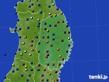 2024年02月24日の岩手県のアメダス(日照時間)