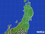 東北地方のアメダス実況(降水量)(2024年02月25日)