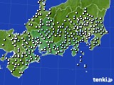 東海地方のアメダス実況(降水量)(2024年02月25日)