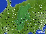 長野県のアメダス実況(降水量)(2024年02月25日)