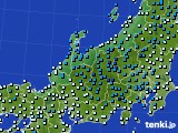 北陸地方のアメダス実況(気温)(2024年02月25日)