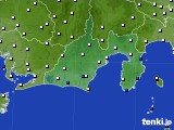 2024年02月25日の静岡県のアメダス(風向・風速)