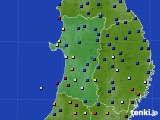 秋田県のアメダス実況(日照時間)(2024年02月26日)