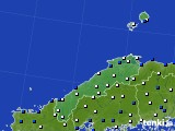 2024年02月26日の島根県のアメダス(風向・風速)