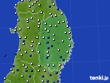 2024年02月26日の岩手県のアメダス(風向・風速)