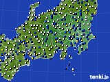 関東・甲信地方のアメダス実況(風向・風速)(2024年02月27日)