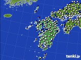 九州地方のアメダス実況(風向・風速)(2024年02月27日)