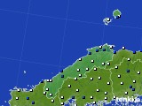 島根県のアメダス実況(風向・風速)(2024年02月27日)