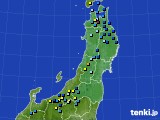 2024年02月28日の東北地方のアメダス(積雪深)