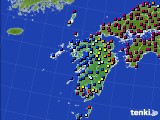 2024年02月28日の九州地方のアメダス(日照時間)