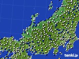 北陸地方のアメダス実況(風向・風速)(2024年03月01日)