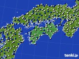 四国地方のアメダス実況(風向・風速)(2024年03月01日)