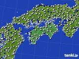 四国地方のアメダス実況(風向・風速)(2024年03月02日)