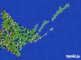 道東のアメダス実況(風向・風速)(2024年03月02日)